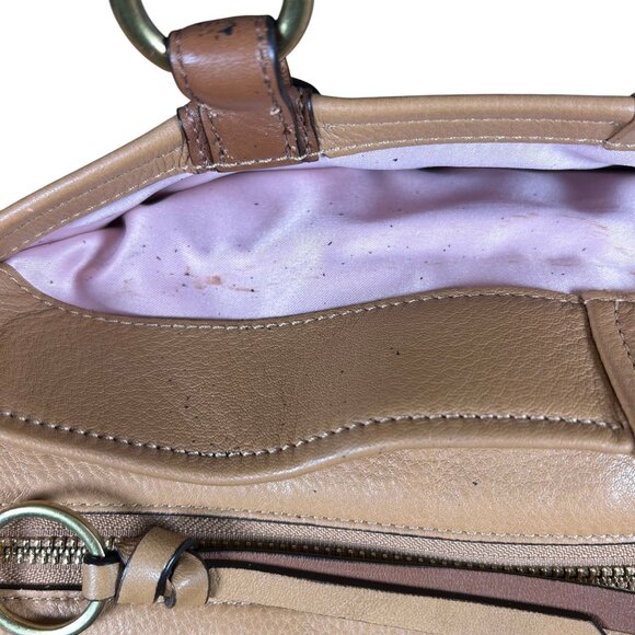 Coach Chelsea East West Jayden Carryall Leather Satchel in Camel - EUC! - Picture 6 of 14